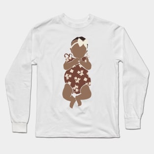 Abstract vector kids and cute baby Composition Long Sleeve T-Shirt